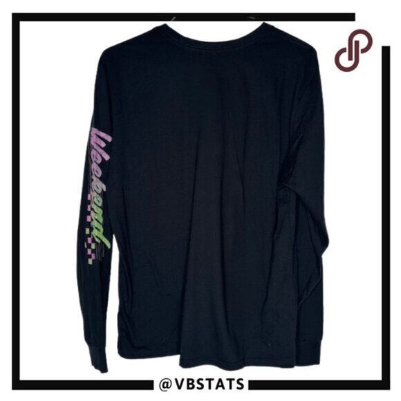 Chubbies Men's The Weekend Has Arrived Pocket Long Sleeve T-Shirt Black XL - Picture 2 of 6